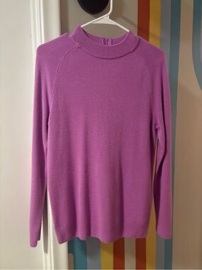 Lisa International Lavender Pink Turtleneck Sweater